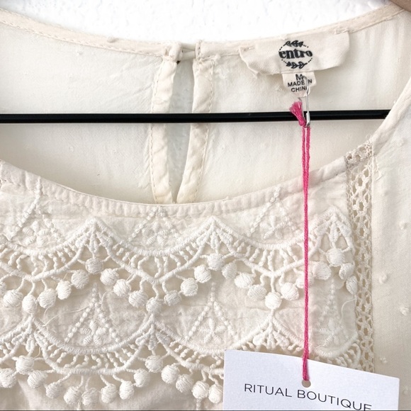 NWT Entro Ritual Boutique Blouse Size Medium - Picture 3 of 12